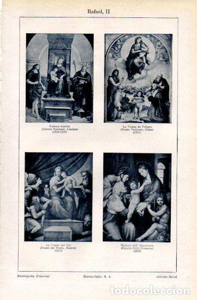 Postais: LAMINA V42192: Obras varias por Rafael - Varios