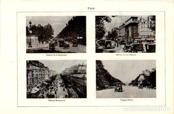 Postcards: LAMINA V42316: Bulevares y Campos Eliseos en Paris - Varios