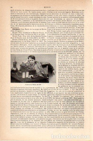 Postcards: LAMINA V41995: Thomas Edison en 1878 - Varios