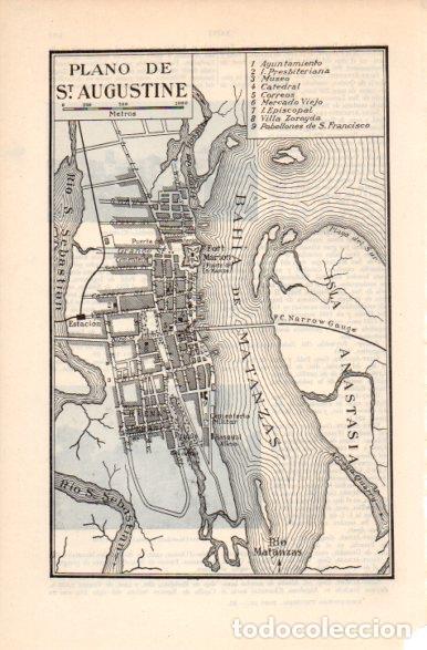 Postais: LAMINA V41941: Plano de St. Augustine - Varios