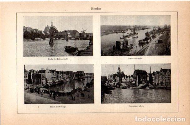 Postkarten: LAMINA V42118: Vistas de Emden, Alemania - Varios