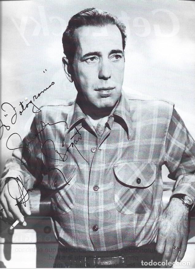 Postkarten: LAMINA 37298: Foto dedicada de Humphrey Bogart a Fotogramas - Nuria Vidal