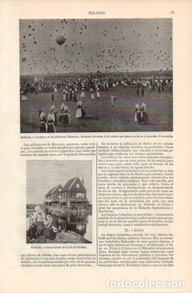 Postais: LAMINA V42897: Fiesta de los globos en Volendam, Holanda - Varios