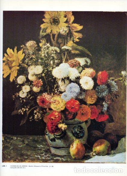 Postais: LAMINA V43224: Flores en un jarron por Renoir - NULL