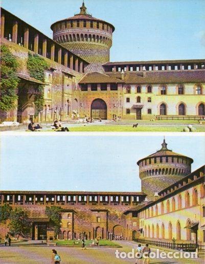 Cartes Postales: LAMINA V43195: Milan. Castillo Sforzesco vistas - Giovanna Magi
