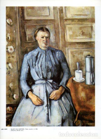 Postcards: LAMINA V43303: Mujer con cafetera por Cezanne - NULL
