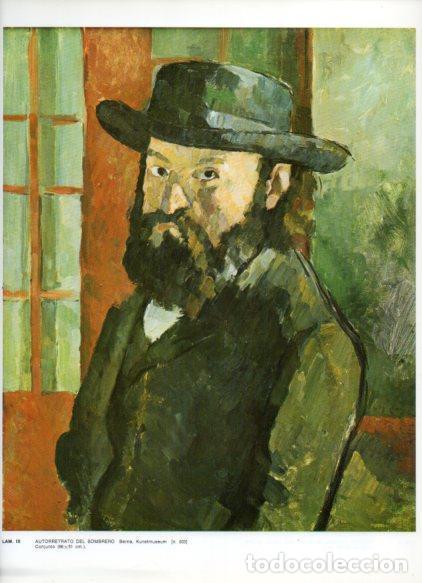 Postales: LAMINA V43292: Autorretrato del sombrero por Cezanne - NULL