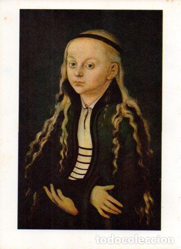 Cartoline: LAMINA V43047: Retrato de jovencita por Cranach el Viejo - Germain Bazin
