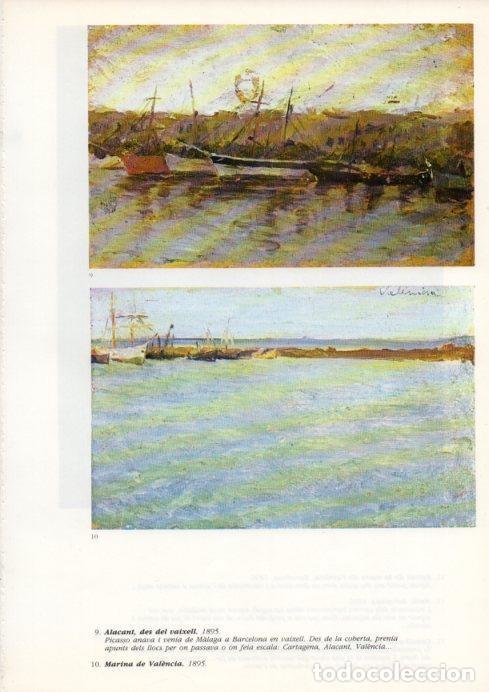 Cartoline: LAMINA V43081: Picasso. Alacant des del vaixell i Marina de Valencia - Josep Palau i Fabre