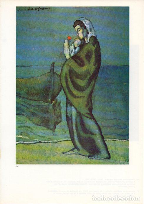 Cartes Postales: LAMINA V43090: Picasso. Maternitat vora al mar - Josep Palau i Fabre
