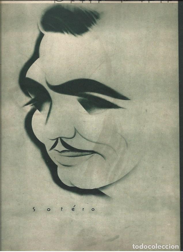 Cartoline: LAMINA 37495: Caricatura de Clark Gable por Sotero - VVAA