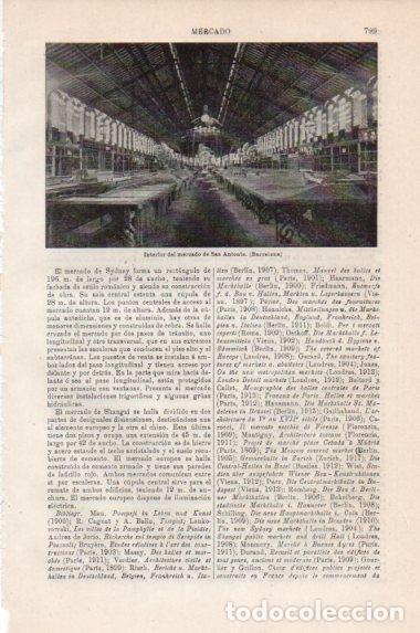 Cartes Postales: LAMINA V43866: Mercado de San Antonio en Barcelona - Varios