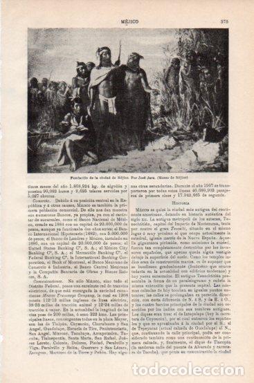 Cartoline: LAMINA V43798: Fundacion de la ciudad de Mejico por Jose Jara - Varios