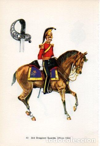 Postales: LAMINA V44241: 3rd Dragoon Guards. Officer 1844 - Robert and Christopher Wilkinson-Latham
