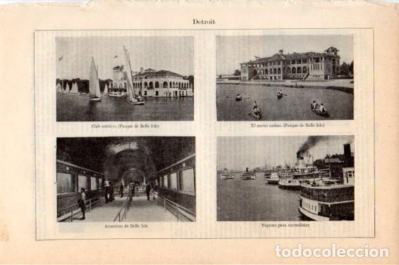 Postkarten: LAMINA V44904: Club Nautico, Casino y Acuario en Detroit - Varios
