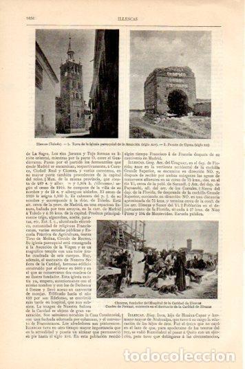 Postcards: LAMINA V44609: Iglesia y Puente de Ugena en Illescas, Toledo - Varios