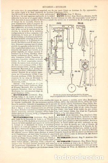 Postales: LAMINA V44578: Reloj de pendulo por C. Huygens - Varios