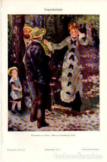 Postais: LAMINA V44612: El columpio por Renoir - Varios