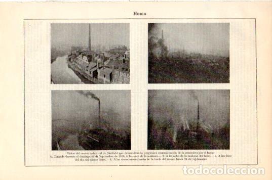 Cartoline: LAMINA V44567: Contaminacion por humo en Sheffield - Varios