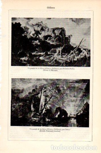 Postkarten: LAMINA V44779: Pasaje de la Odisea por Turner y Preller - Varios