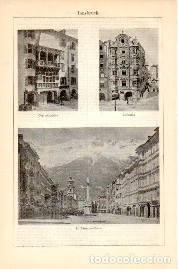 Postkarten: LAMINA V44677: Vistas de Innsbruck - Varios