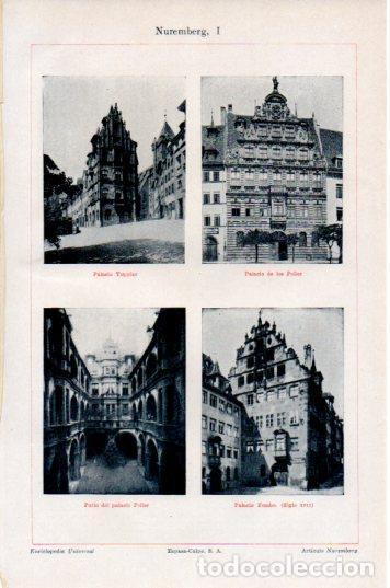 Postais: LAMINA V44699: Palacios Toppier, Peller y Fembo en Nuremberg - Varios