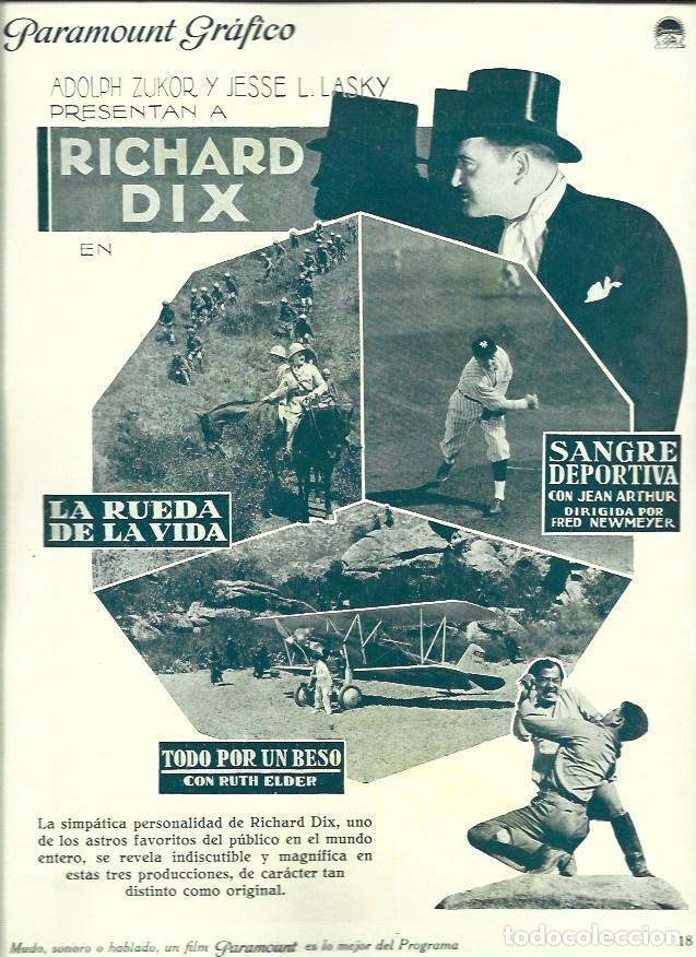 Postkarten: LAMINA 37577: Richard Dix en La rueda de la vida - VVAA