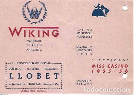 Cartes Postales: OBRA 37753: Eleccion Miss Casino 1955-56. Figueres - VVAA