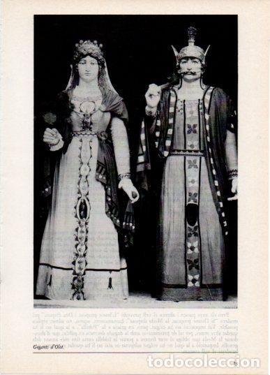 Postales: LAMINA V45803: Gegants d'Olot - Aureli Capmany