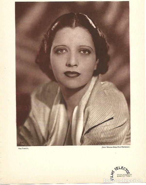 Cartes Postales: LAMINA 38143: Kay Francis - VVAA