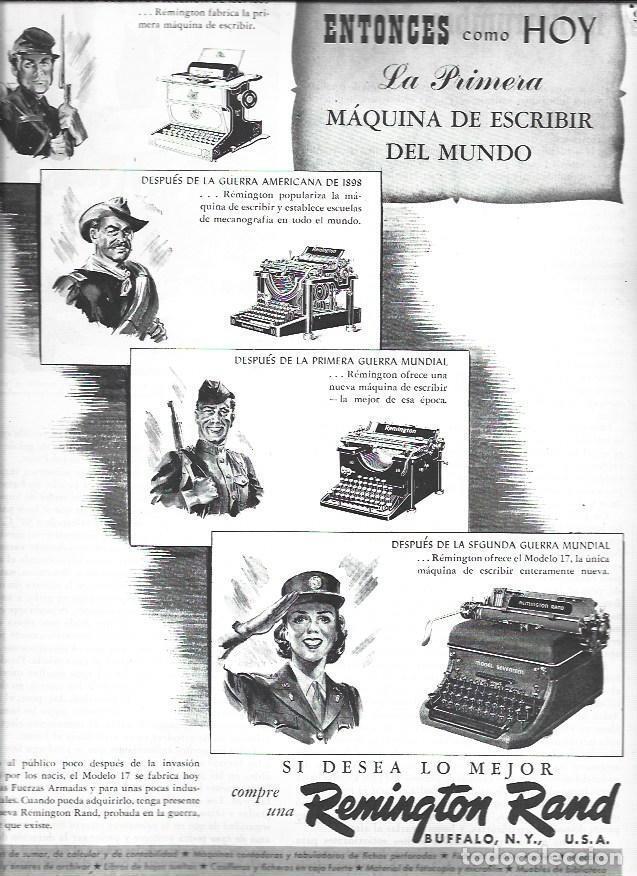 Postkarten: LAMINA 38677: Publicidad de Remington Rand, maquina de escribir - VVAA