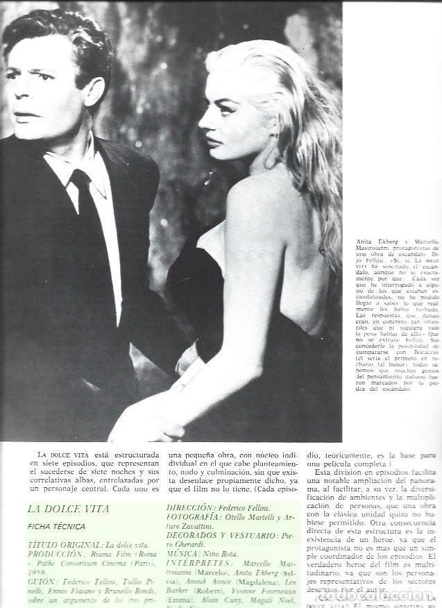 Postkarten: LAMINA 38227: Anita Ekberg y Marcello Mastroiani en La Dolce Vita - VVAA