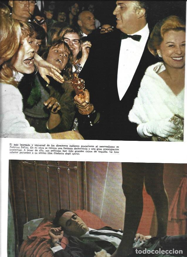 Postales: LAMINA 38238: Federico Fellini y escena de Giuletta degli spiriti - VVAA