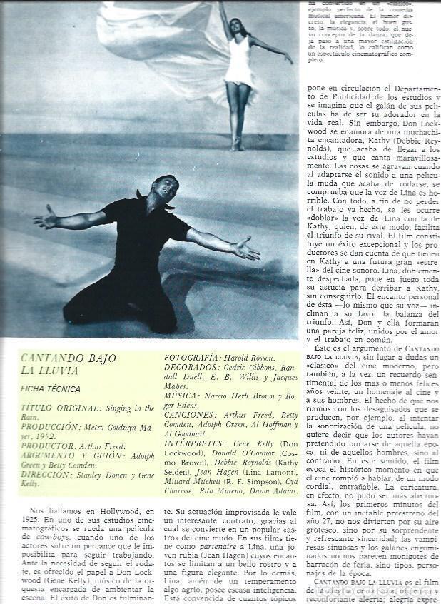 Postales: LAMINA 38222: Gene Kelly en Cantando bajo la lluvia - VVAA