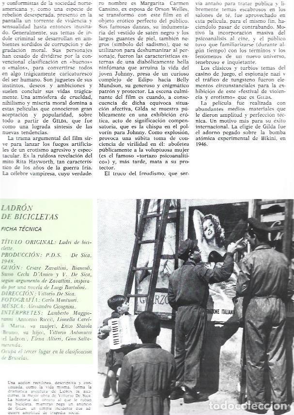 Postales: LAMINA 38218: Escena y ficha de Ladron de bicicletas - VVAA