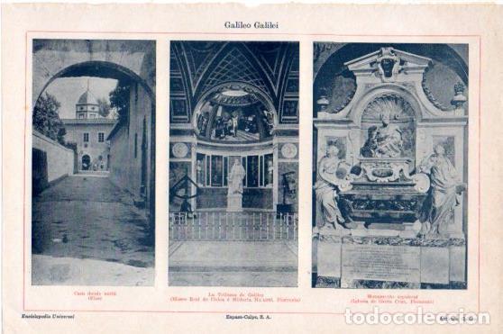 Postales: LAMINA V46212: Galileo Galilei - Varios