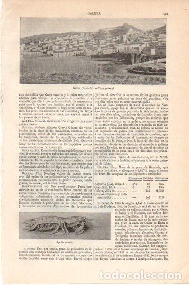 Postkarten: LAMINA V46217: Vista de Galera, Granada - Varios