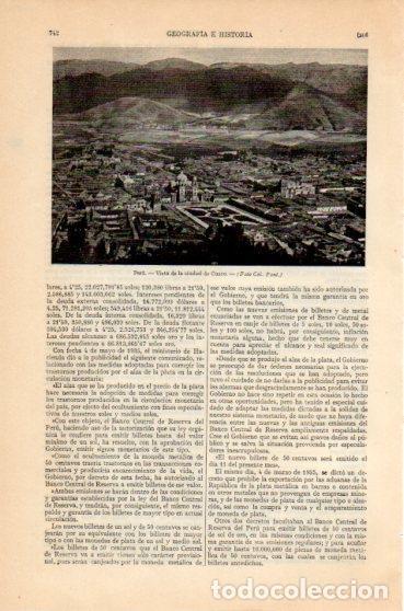 Postais: LAMINA V46437: Vista de Cuzco, Peru - Varios