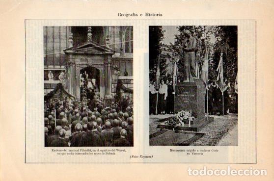 Postkarten: LAMINA V46435: Monumento a madame Curie en Varsovia - Varios