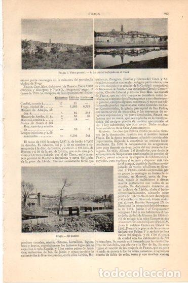 Postkarten: LAMINA V45942: Vistas de Fraga, Huesca - Varios