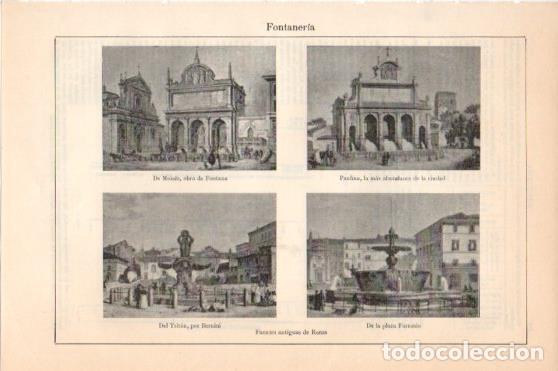 Postkarten: LAMINA V45879: Fuentes antiguas de Roma - Varios