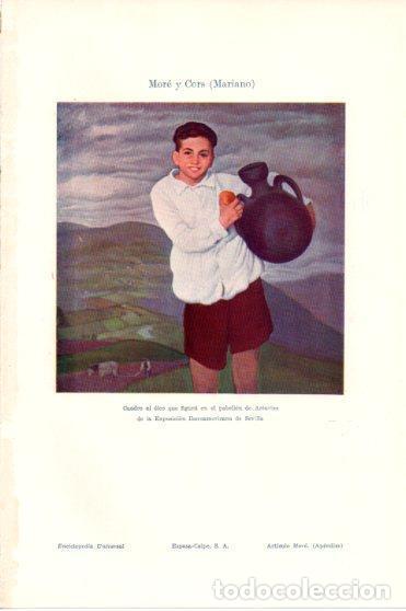 Postais: LAMINA V46083: Oleo de la Exposicion de Sevilla por Mariano More y Cors - Varios