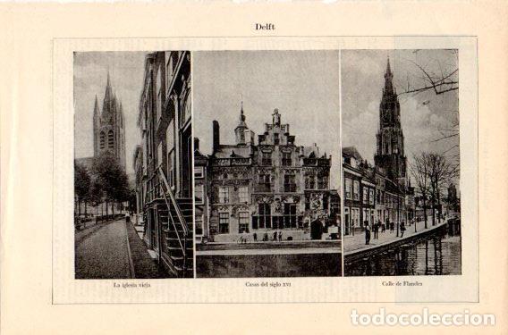 Postkarten: LAMINA V46945: Vistas de Delft, Paises Bajos - Varios
