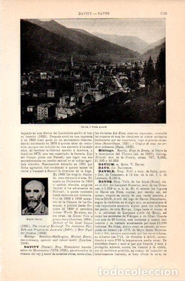 Cartoline: LAMINA V46926: Vista general de Davos, Suiza - Varios