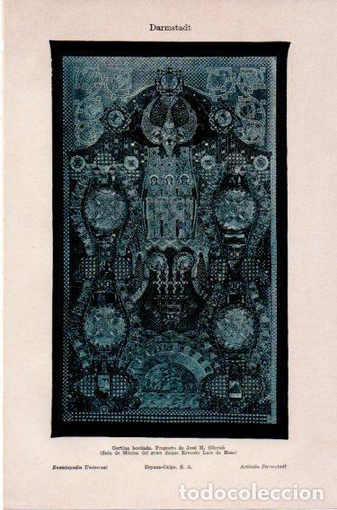 Cartoline: LAMINA V46907: Cortina bordada por Jose M. Olbrich - Varios