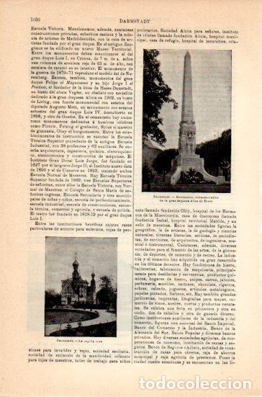Postcards: LAMINA V46904: Monumento a la gran duquesa Alica en Darmstadt - Varios