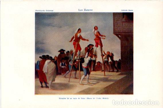 Postkarten: LAMINA V46652: Los Zancos tapiz por Goya - Varios