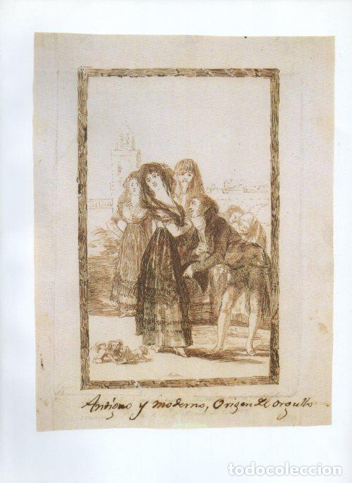 Cartes Postales: LAMINA V47218: Capricho 27 por Goya prueba antes de la letra - NULL