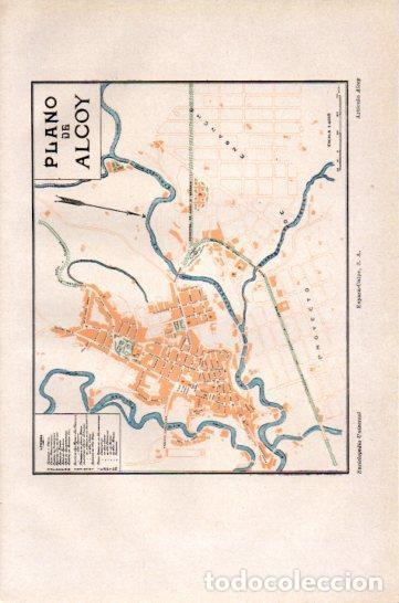 Postais: LAMINA V47562: Plano de Alcoy, Valencia - Varios
