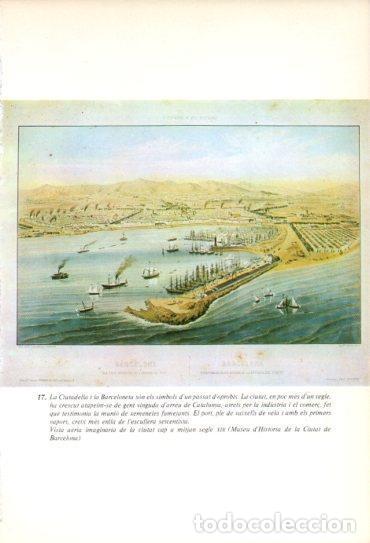 Postkarten: LAMINA V47620: Vista aeria imaginaria de Barcelona segle XIX - Antoni Rovira i Virgili
